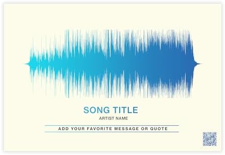 Personalized Sound Wave Art Poster or Canvas, Custom Soundwave Ar...