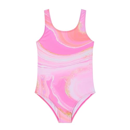 Image of Girls One Piece Swimsuit Quick Dry Swimwear Beach Bathing Suit for 3-18 Years