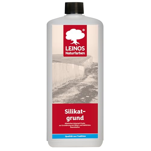 LEINOS Silikatgrund 621 | Universal-Fixativ & Grundierung für Silikat- & Kalkfarben | Farblos, hoch wasserdampfdurchlässig, lösemittelfrei | 1 Liter | von LEINOS