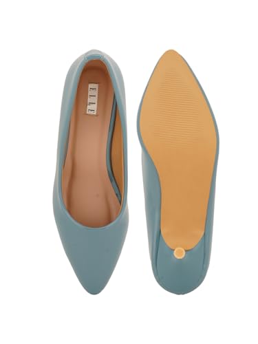Image of ELLE Women's Solid Stiletto Heel Slip-On Pumps