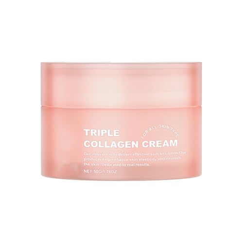 Hidratante facial – Crema aclaradora nutritiva reafirmante de 50 g | Cuidado facial hidratante con colágeno | Mujer Cuidado de la piel Belleza de día y noche | Resplandeciente Revitalizant