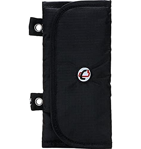 Estojo de velcro Case-it The 3 dobras, preto, PLP-04-BLK