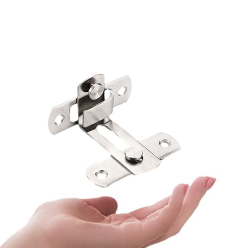 Fayemint 6 PCS Tierkäfig Riegel, Edelstahl Verschluss, Winkel Riegel, für Katzenkäfige, Hundekäfige, Kleintierkäfige