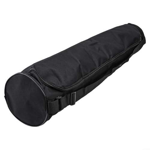 Lastdaytime - Lastdaytime Sac imperméable pour tapis de yoga avec fermeture éclair et sangle réglable pour la gym, le sport, le voyage, le rangement léger en tissu Oxford (noir)