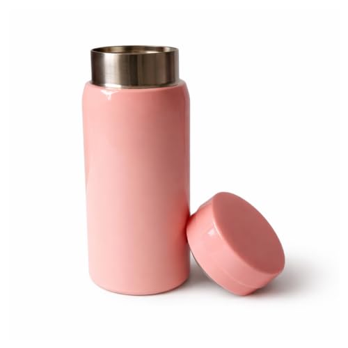 Image of 200ml Mini Vacuum Flask | Stainless Steel Water Bottle |Suitable for Office, Travel, Gym, Students,Birthdays, Corporate Gifting,Teachers, and Return Gifts| Leak Proof Hot & Cold Flask (Peach)