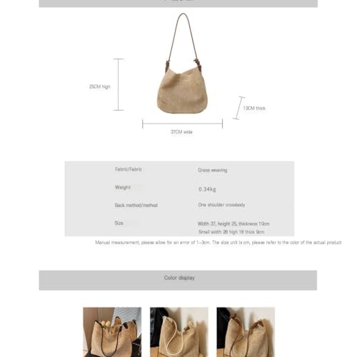 Handbag 2024 New Lazy Style Shoulder Bag Woven Tote Bag Korean Version of The Forest Ins Bags Straw Bags Handbag2