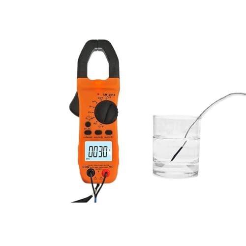 Multímetro Pinza Amperimétrica Digital CM-2016 Medidor AC DC Voltaje Ohm NCV Temperatura Frecuencia Tester Diodo miniatura 6