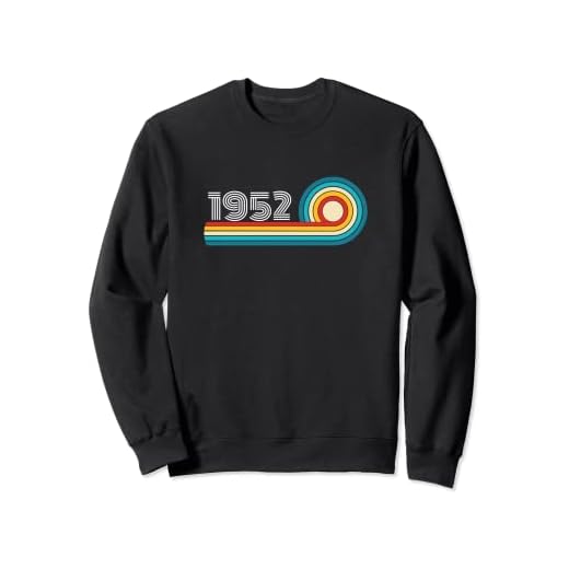 Vintage 1952 número de año de nacimiento retro divertido cumpleaños 1952 Sudadera