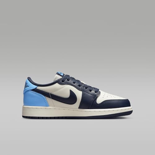 Air Jordan 1 Low OG Obsidian Big Kids' Shoes (CZ0858-400, Obsidian/Sail/University Blue)3