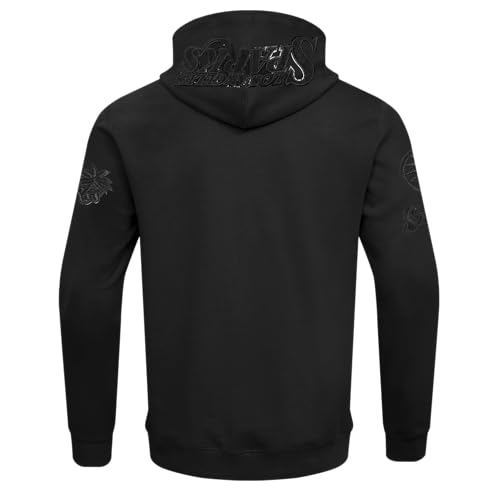 Mens WNBA Classic Triple Black Full Zip Hoodie2
