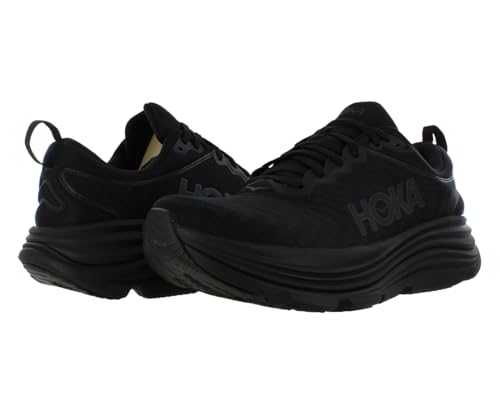 Image of HOKA Gaviota 5 Wide Mens Shoes Size 9, Color: Core Black /Midnight Black