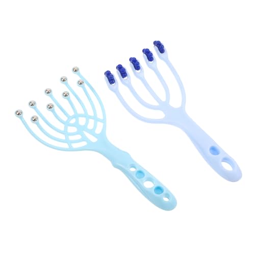 IWOWHERO 2pcs Scalping Massage Comb Manual Head Massager Rolling Ball Scratcher for Relaxation Head Spa Equipment