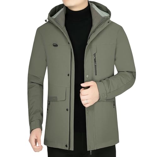 Veste d'hiver médiévale homme manteau court épais matelassé à capuche