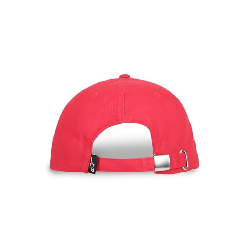 Image of TVS Racing x Alpinestars Cap � 100% Cotton Twill, Breathable & Skin-Friendly Fabric, 6-Panel Design, Adjustable Metal Buckle Closure, Flexible Peak for Sunshade, and Embroidered Branding