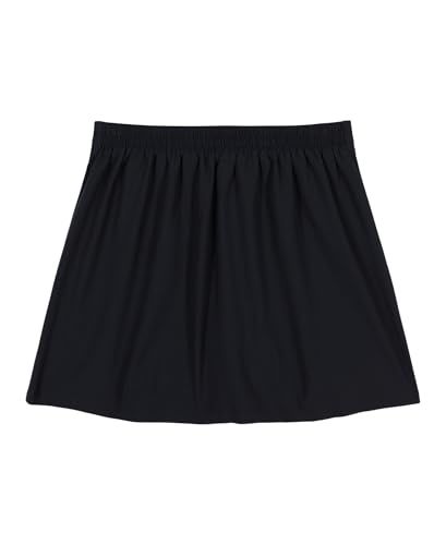 IZOD Girls' Juniors Uniform Pleated Pull-on Scooter Skirt with Undershorts, Performance Material, Cell Phone Pocket2