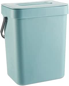 Kompostbehälter für die Küche, 3 L, PP-Material, Kleiner Haushaltsbehälter mit Deckel, Hausmüll ...