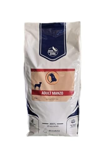 Dei NATURE Crocchette Cani 20 kg Manzo, offerta, alimento secco bilanciato per cani adulti di tutte le razze e taglie, Prodotto Made in Italy con ingredienti selezionati. Prima voce carni