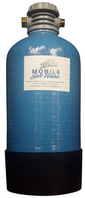 Mobile-Soft-Water Premium-Brand RV Softener 16,000 Grain Unit with Tank, Tank Head, NSF 61 Brass Male GHC Tank Connections, Distributor, Resin and Instructions.