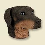 Doberman Pinscher Dog Magnet - Uncropped Ears - Red