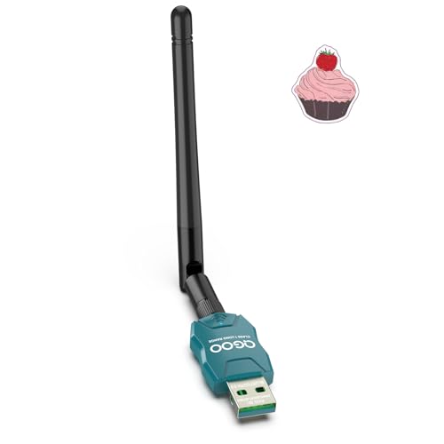Class 1 Long Range Bluetooth Adapter for PC, QGOO USB Bluetooth Adapter for PC 5.3+EDR, Bluetooth Dongle Bluetooth Receiver Support Windows10/8.1/8/7?green-200?