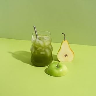 Nello Supergreens Superfood Drink Mix with Chlorella, Moringa, Spinach, Broccoli, Digestive Enzymes, and Probiotics – Apple Pear Flavor, 20 Servings, Travel Pack