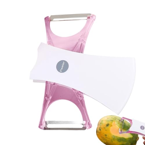 Pelador de frutas, pelador de verduras, pelador de zanahorias de acero inoxidable, eje giratorio, mango no deslizante, reservas para el hogar para la cocina