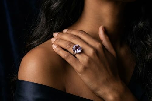 Bagues de déclaration tanzanite bijoux artisanaux pour dames argent - 8