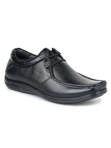 Image of Zoom Shoes ZA-3690 Men's Genuine Leather Derby Formal Shoes | Lightweight, Comfortable & Stylish Lace-Ups for Office, Business