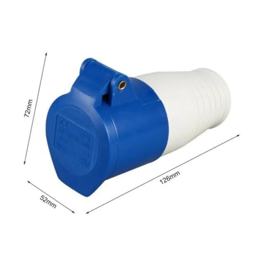 Enchufe industrial de 3 pines macho y hembra IP44 resistente de 16A y 240V 6