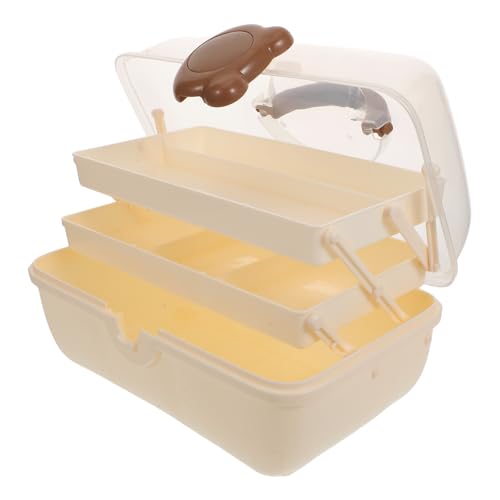 Imagen de SMASOLO Caja Organizadora de Accesorios para Pelo Niña Transparente con Compartimentos para Clips Lazos y Joyería Contenedor Multifuncional para Manualidades y Costura Diseño Compacto