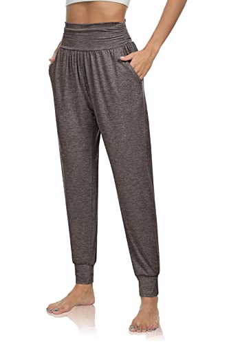 Image of UEU Women's Cozy Yoga Joggers Pants Loose Workout Sweatpants Comfy Lounge Pants with Pockets