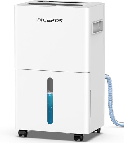 1500 Sq.Ft Dehumidifier for Basement with Drain Hose, 21 Pints Dehumidifiers for Home, Bathroom,...