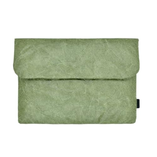 Housse de protection pour ordinateur portable 13 pouces en papier vert style ancien