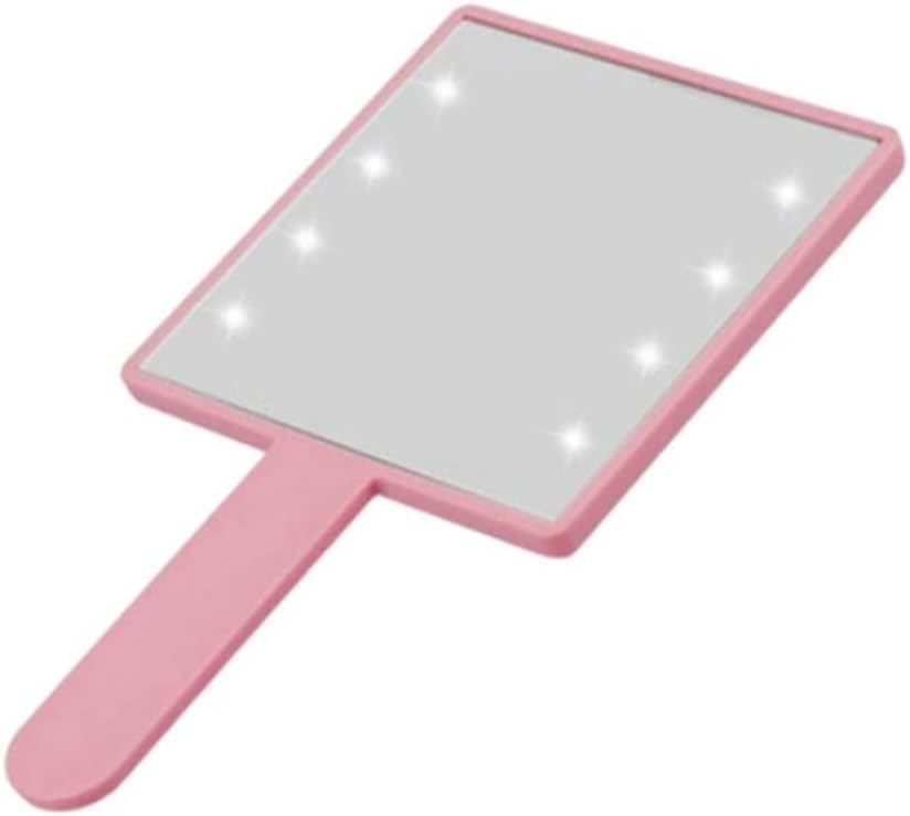 Makeup with LED Light with Beads Handheld Small Square Cosmetic Woman Portable Compact Travel