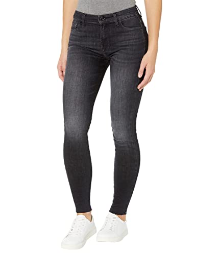 7 For All Mankind Slim Illusion High-Waisted Skinny in Savage