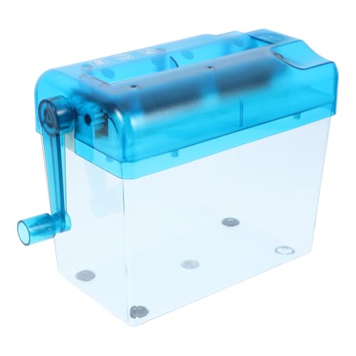 Holibanna Desktop Manual Paper Shredder Portable Hand-Crank Shredding Tool for Compact and Design Convenient for Crafting and Desk Organization