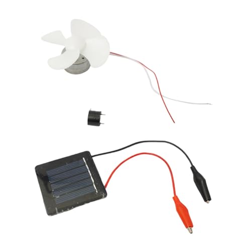 Perfeclan Kit de Coche de Juguete Educativo con Panel Solar de fácil Montaje para Hacer un Ventilador, Proyecto de tecnología Stem, Experimento para