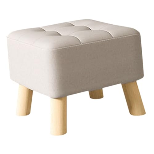 IMIKEYA Tabouret Assise Bebe Seat Pouf Foot canapé Chaise Salle de Bain Repose-Pieds Un Pouf Chaise Enfant Table et chaises pour Petit Enfant escabeau Bois...