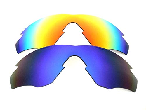 Galaxie Verres De Rechange Pour Oakley M2 Frame Bleu/Rouge polarisé 2 Paires - Transparent, regular Cover