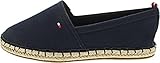 cuñas Tommy Hilfiger Basic Tommy Flat Espadrille Fw0fw06497, Alpargatas Mujer, Azul Desert Sky, 39 EU