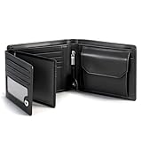 TEEHON Portafoglio Uomo RFID Blocking Portafoglio Uomo Slim Pelle in Microfibra con 13 Por...