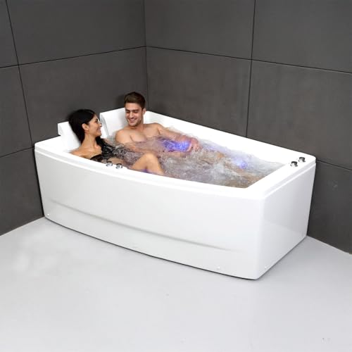 Baignoire Balnéo Sangha Duo Wave Gauche 170 x120 x63 cm, by SPALINA