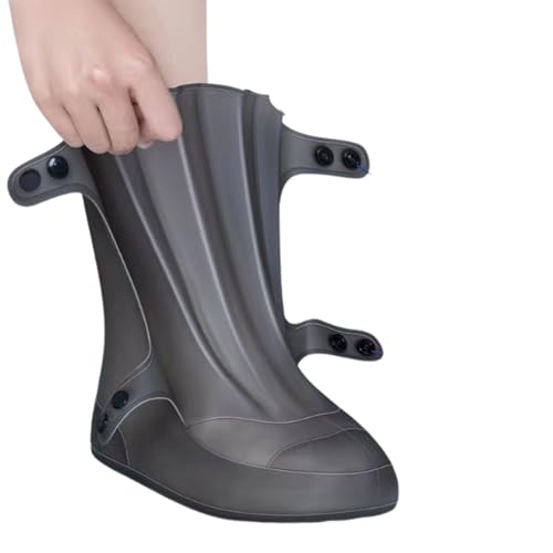idqwsswt Botas de esquí para Nieve, Lluvia y Agua, Botas para Exteriores, Calidez Invernal para Hombres y Mujeres, y de Lluvia duraderas, Negro, Código S (34-35)