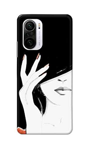 Image of PRINTFIDAA Photo of Beautiful Girl Hard Back Cover for Redmi K40 / K40 Pro / K40 Pro+ Back Cover -(P6) KAT1005