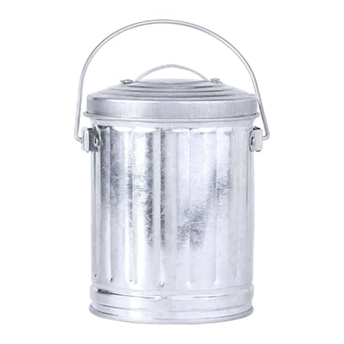 Kalttoy Cenicero de hierro galvanizado retro para decoración en casa, oficina y mesita de noche