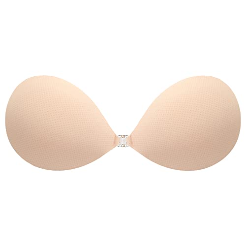 Image of MITALOO Adhesive Bra Invisible Strapless Backless Bra Sticky Push up Silicone Bra for Women