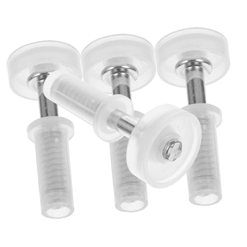 Hardware para puerta plegable de 4 piezas para clóset, color blanco | Partes de acero inoxidable y plástico, conjunto de rotación superior para uso pesado, kit de reemplazo miniatura 1