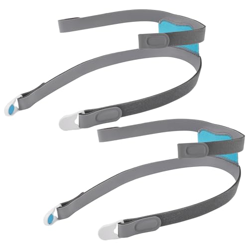 Hecatelly Replacement Headgear Kit for F30i Headgear with Magnetic Clips - Headgear Strap Compatible with AirFit F30i/AirTouch F30i Full Face Masks (2 Headgear+ 4 Clips)