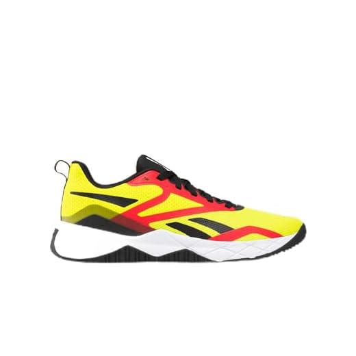 Reebok Entrenador Nfx, Zapatillas Hombre, Acidyellow Black Vectorred, 44.5 EU