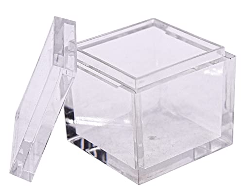 Image of 1pc Acrylic Box Tray for 1 inch 25.4mm Element Cubes Clear Case Periodic Table Bracket for Elements Collections Science Education Displays